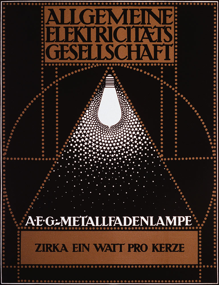 Advertising Poster for the General Electric Company [AEG] van Peter Behrens