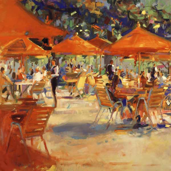 Le Cafe du Jardin (oil on canvas)  van Peter  Graham