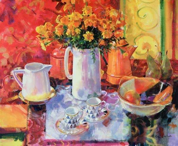 Table Reflections (oil on canvas)  van Peter  Graham