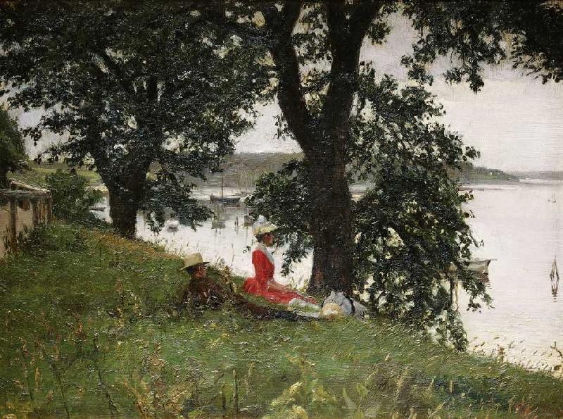 Am Ufer eines dänischen Sees. van Peter Ilstedt