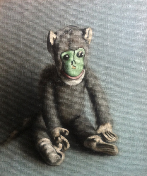 Green Face Monkey van Peter Jones