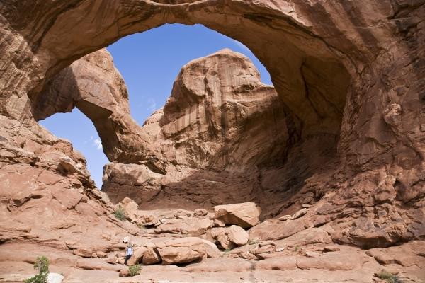 Double Arch Arches National Park Utah US van Peter Mautsch