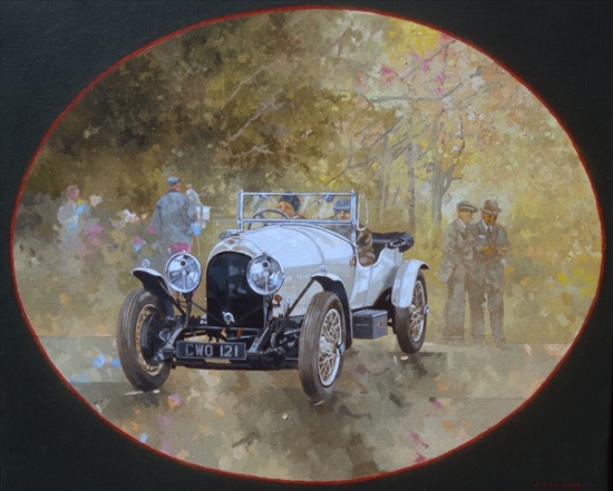 3 Litre Bentley at Kelmarsh van Peter  Miller