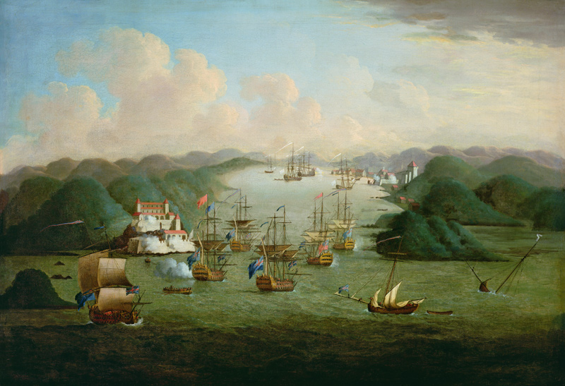 Capture of Porto Bello in 1739 van Peter Monamy