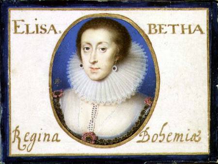Portrait of Elizabeth, Queen of Bohemia van Peter Oliver