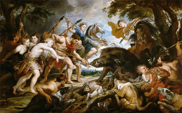 Die Jagd des Meleager und der Atalante van Peter Paul Rubens Peter Paul Rubens
