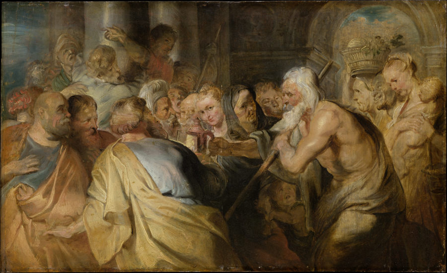 Diogenes Looking for an Honest Man van Peter Paul Rubens Peter Paul Rubens