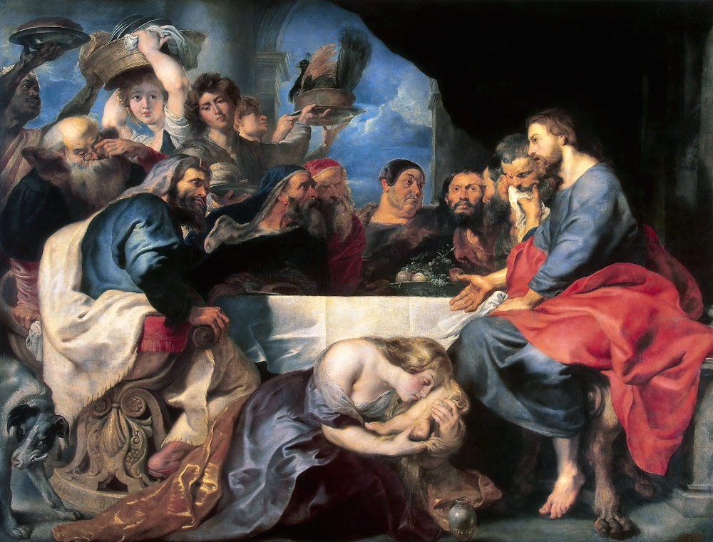 Feast in the House of Simon the Pharisee van Peter Paul Rubens Peter Paul Rubens