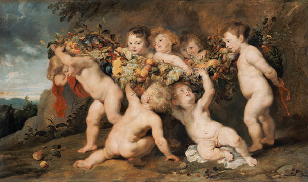 Der Früchtekranz. (Zusammen mit Frans Snyders) van Peter Paul Rubens Peter Paul Rubens