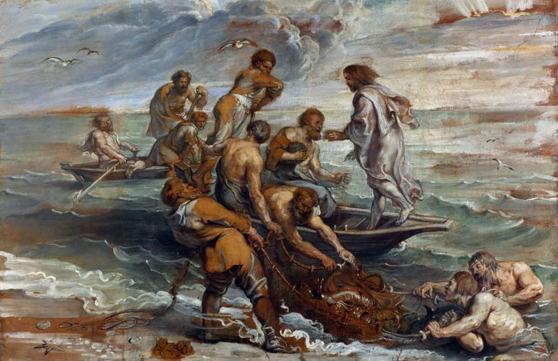 The Miraculous Draught of Fishes van Peter Paul Rubens Peter Paul Rubens