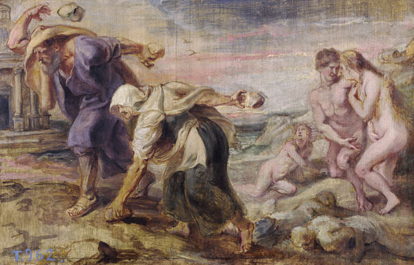 Deucalion and Pyrrha van Peter Paul Rubens Peter Paul Rubens
