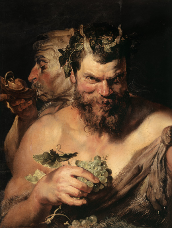 Twee satyrs Peter Paul Rubens van Peter Paul Rubens Peter Paul Rubens