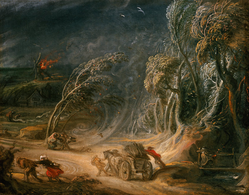 Landscape: A Storm van Peter Paul Rubens Peter Paul Rubens
