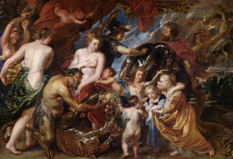 Minerva Protects Pax from Mars (Peace and War) van Peter Paul Rubens Peter Paul Rubens