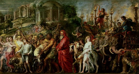 A Roman Triumph, c.1630 (oil on canvas laid down on wood) van Peter Paul Rubens Peter Paul Rubens