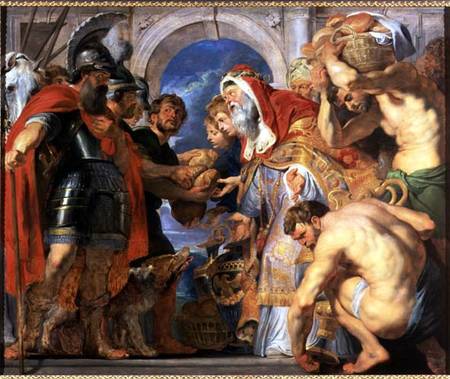Abraham and Melchizedek van Peter Paul Rubens Peter Paul Rubens
