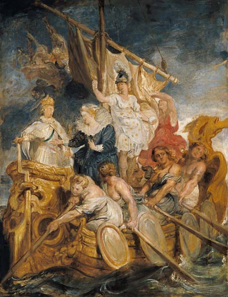 Aus dem Medici-Zyklus: Die Übergabe der Regentschaft an den Dauphin (Volljährig- van Peter Paul Rubens Peter Paul Rubens
