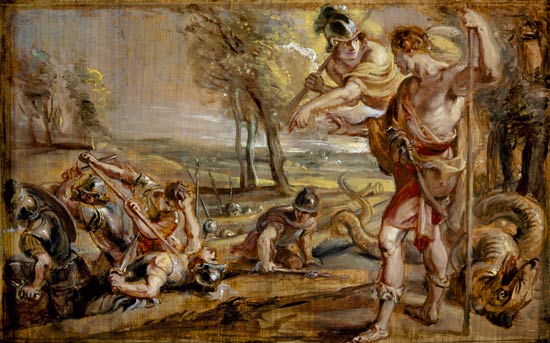 Cadmus Sowing the Dragon's Teeth van Peter Paul Rubens Peter Paul Rubens