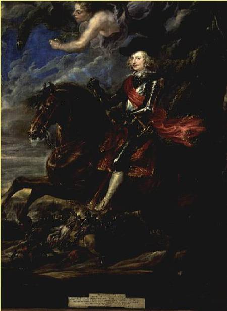 The Cardinal Infante Ferdinand at the Battle of Nordlingen van Peter Paul Rubens Peter Paul Rubens