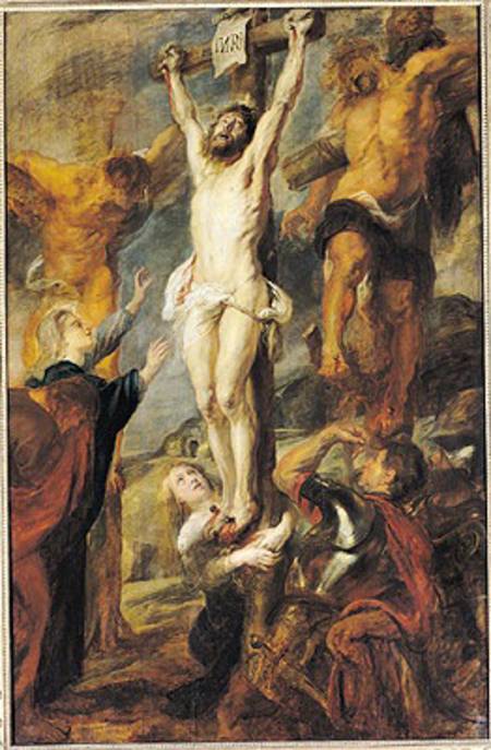 Christ Between the Two Thieves van Peter Paul Rubens Peter Paul Rubens