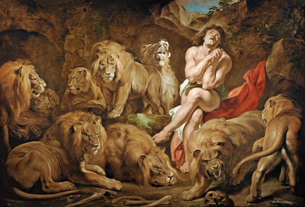 P. P. Rubens, Daniel in the Lion s Den. van Peter Paul Rubens Peter Paul Rubens