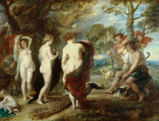 Urteil des Paris II van Peter Paul Rubens Peter Paul Rubens