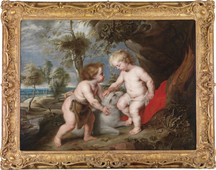 Christ and John the Baptist as Children van Peter Paul Rubens Peter Paul Rubens