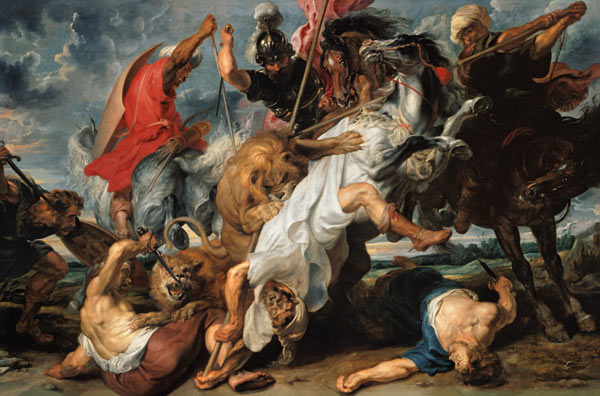 De Leeuwenjacht Peter Paul Rubens van Peter Paul Rubens Peter Paul Rubens