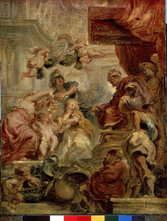 The Uniting of Great Britain van Peter Paul Rubens Peter Paul Rubens