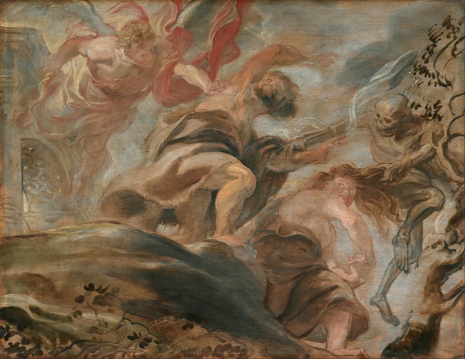The Expulsion from the Garden of Eden van Peter Paul Rubens Peter Paul Rubens