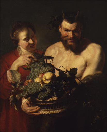 Faun und Maedchen van Peter Paul Rubens Peter Paul Rubens
