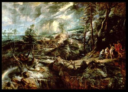 Landscape with Philemon and Baucis c.1625 van Peter Paul Rubens Peter Paul Rubens
