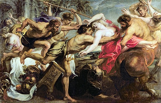 Lapiths and Centaurs van Peter Paul Rubens Peter Paul Rubens