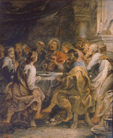 Das letzte AbendmaHl. 1630/1631 van Peter Paul Rubens Peter Paul Rubens