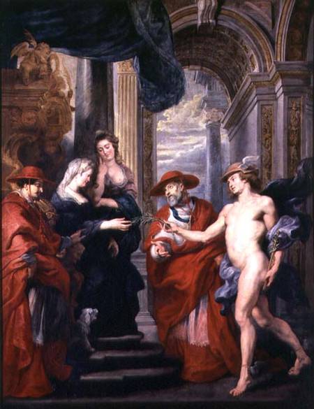The Medici Cycle: The Treaty of Angouleme van Peter Paul Rubens Peter Paul Rubens