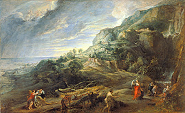 Odysseus auf der Insel Feaci. van Peter Paul Rubens Peter Paul Rubens