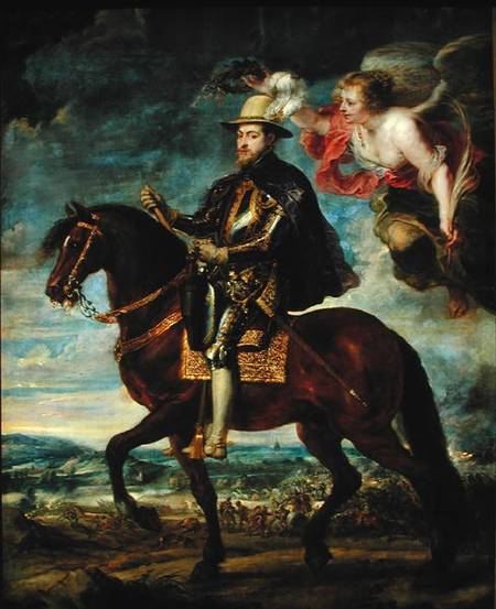Philip II (1527-98) Crowned by Victory van Peter Paul Rubens Peter Paul Rubens