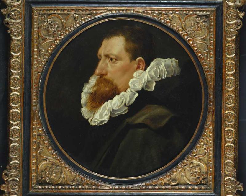 Portrait eines Herren mit weißer Halskrause and grauem Mantel. van Peter Paul Rubens Peter Paul Rubens