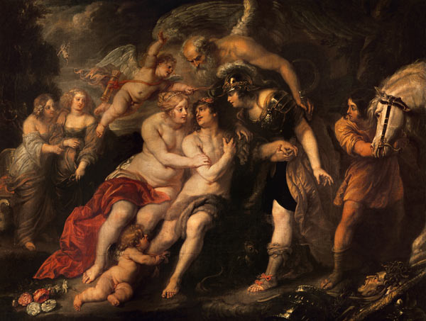 Rubens / Hercules at the Crossroads van Peter Paul Rubens Peter Paul Rubens