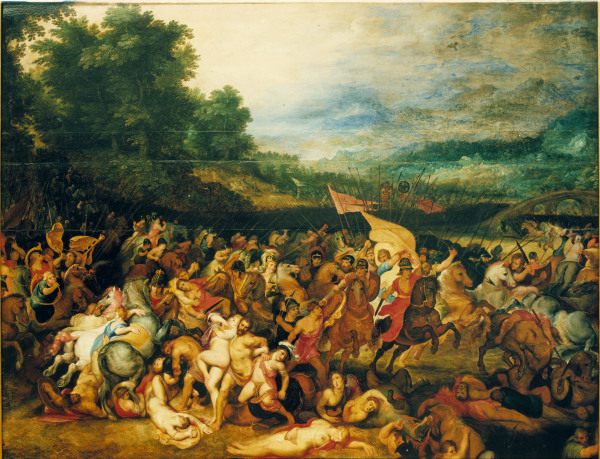 Rubens / Battle of the Amazons van Peter Paul Rubens Peter Paul Rubens