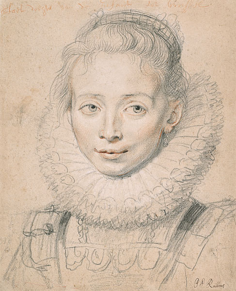 Rubens's Daughter Clara Serena (So named Maid of Honor of Infanta Isabella) van Peter Paul Rubens Peter Paul Rubens