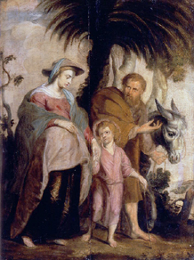 Die Rückkehr der Hl.Familie aus Ägypten van Peter Paul Rubens Peter Paul Rubens