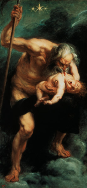 Rubens / Saturn devouring a Son van Peter Paul Rubens Peter Paul Rubens