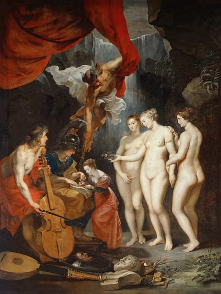 The Education of the Princess. (The Marie de' Medici Cycle) van Peter Paul Rubens Peter Paul Rubens