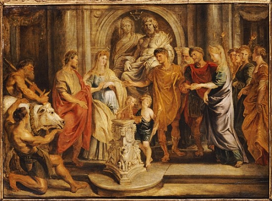 The Marriages of Constantine and Fausta and of Constantia and Licinius van Peter Paul Rubens Peter Paul Rubens