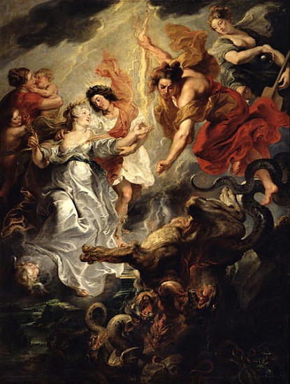 The Reconciliation of Marie de Medici and her son, 15th December 1621, 1621-25 van Peter Paul Rubens Peter Paul Rubens