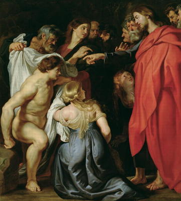 The Resurrection of Lazarus (oil on canvas) van Peter Paul Rubens Peter Paul Rubens