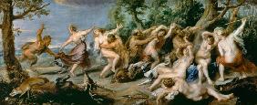 Diana and her Nymphs Surprised by Fauns
