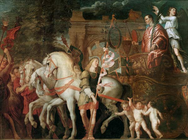 Triumph of Caesar / Rubens aft.Mantegna van Peter Paul Rubens Peter Paul Rubens