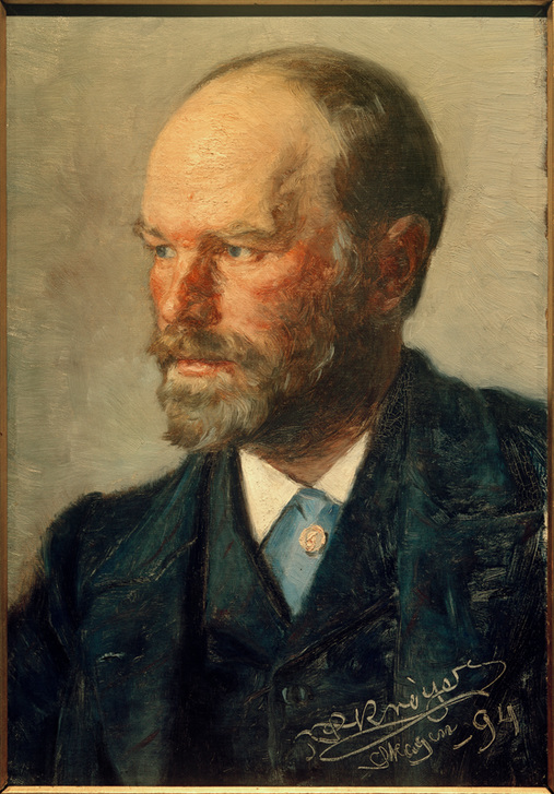 Porträt des Malers Michael Ancher van Peter Severin Kroyer